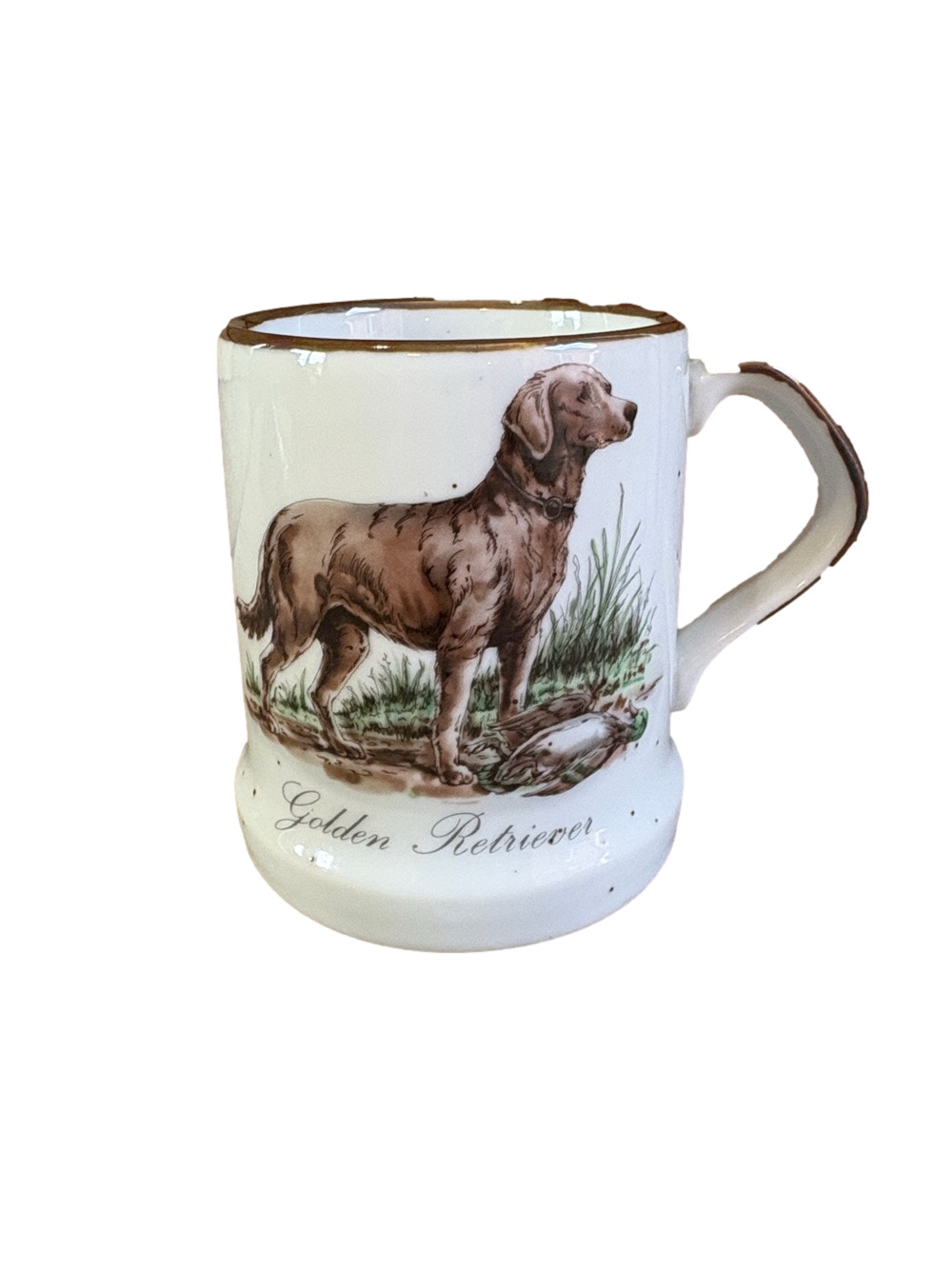 Golden Retriever speckled coffee cup/mug
